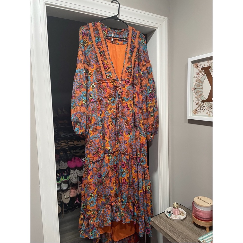 NWT Free People Cassis Chiffon Dress